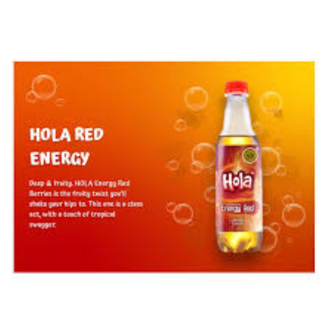 HOLA ENERGY RED BERRIES 301ML